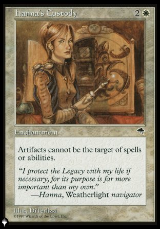 Hanna's Custody [The List] | Eastridge Sports Cards & Games