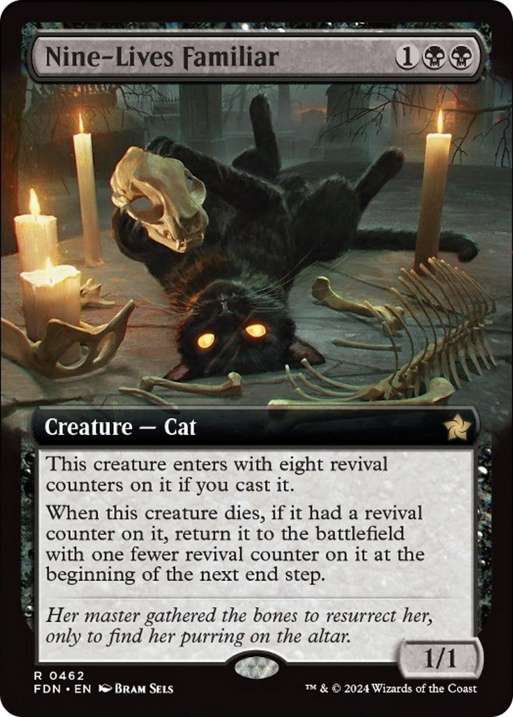 Nine-Lives Familiar (Extended Art) [Foundations] | Eastridge Sports Cards & Games