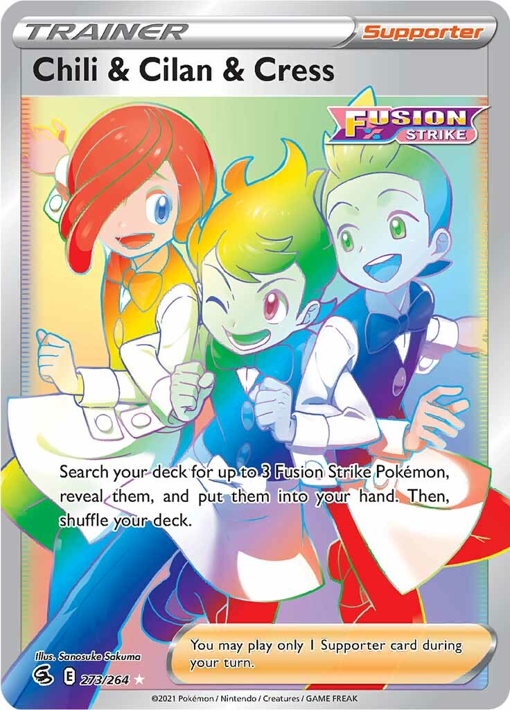 Chili & Cilan & Cress (273/264) [Sword & Shield: Fusion Strike] | Eastridge Sports Cards & Games