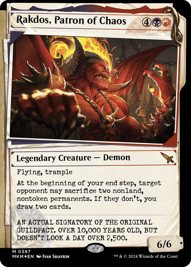 Rakdos, Patron of Chaos (Showcase) (Invisible Ink) [Murders at Karlov Manor] | Eastridge Sports Cards & Games