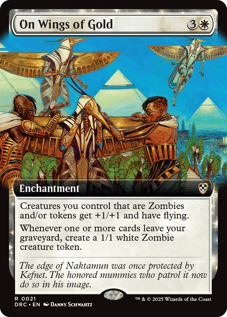 On Wings of Gold (Extended Art) [Aetherdrift Commander] | Eastridge Sports Cards & Games