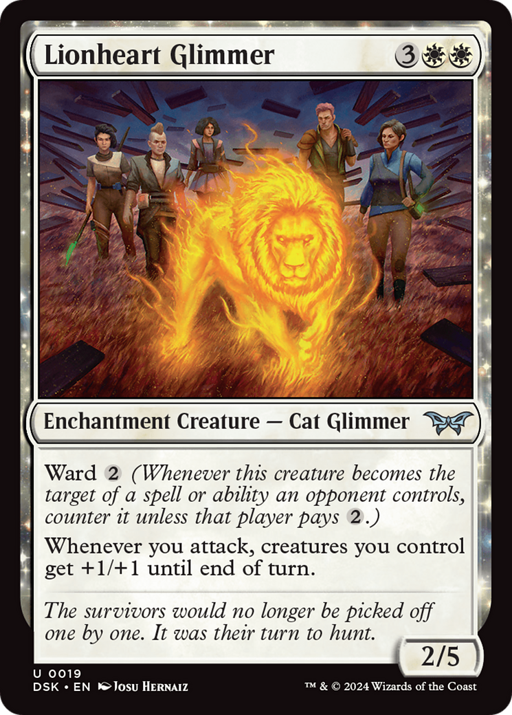 Lionheart Glimmer [Duskmourn: House of Horror] | Eastridge Sports Cards & Games