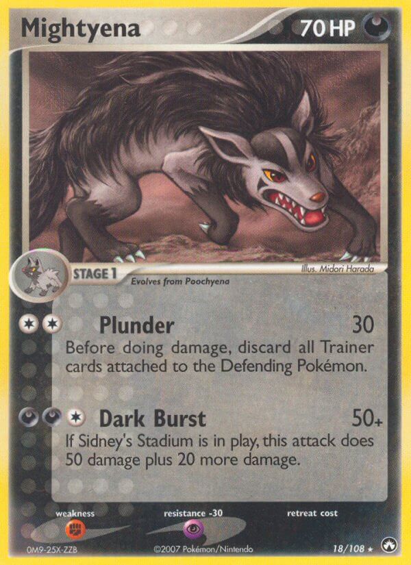 Mightyena (18/108) (Theme Deck Exclusive) [EX: Power Keepers] | Eastridge Sports Cards & Games