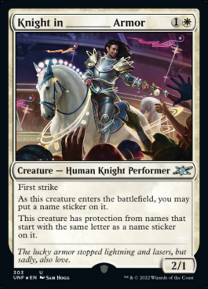 Knight in _____ Armor (Galaxy Foil) [Unfinity] | Eastridge Sports Cards & Games