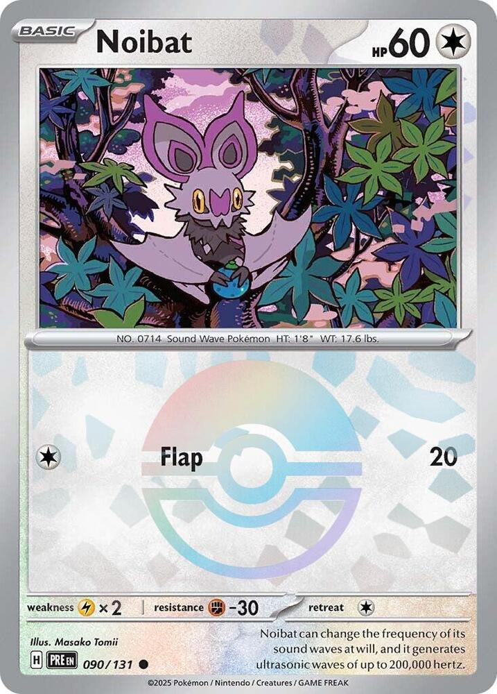 Noibat (090/131) (Poke Ball Pattern) [Scarlet & Violet: Prismatic Evolutions] | Eastridge Sports Cards & Games