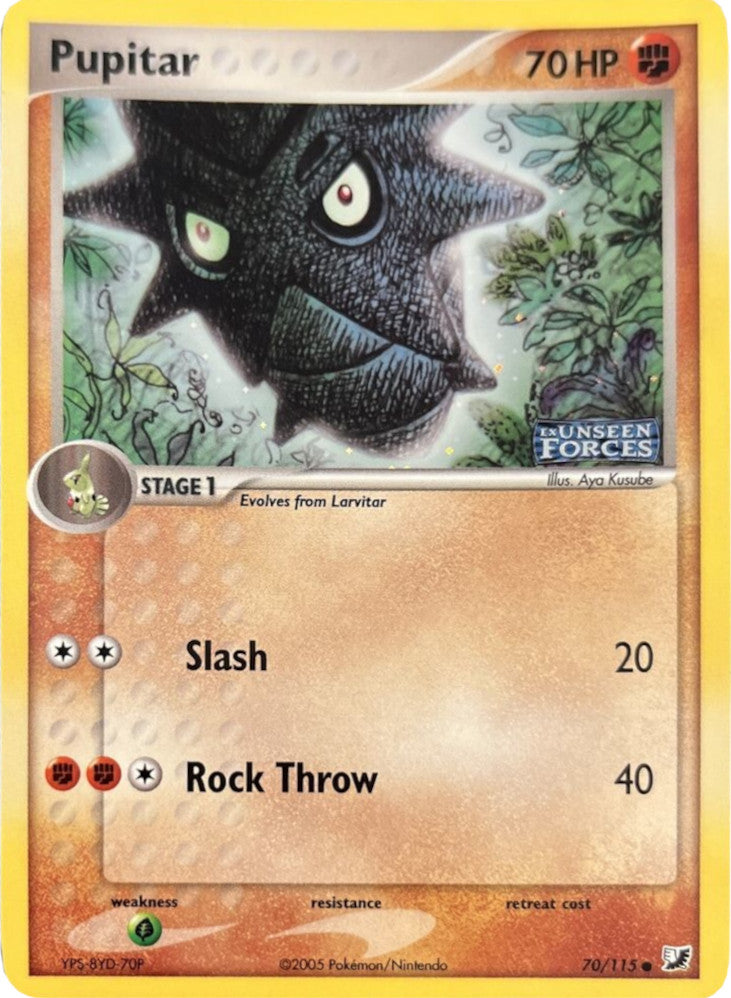 Pupitar (70/115) (Stamped) [EX: Unseen Forces] | Eastridge Sports Cards & Games