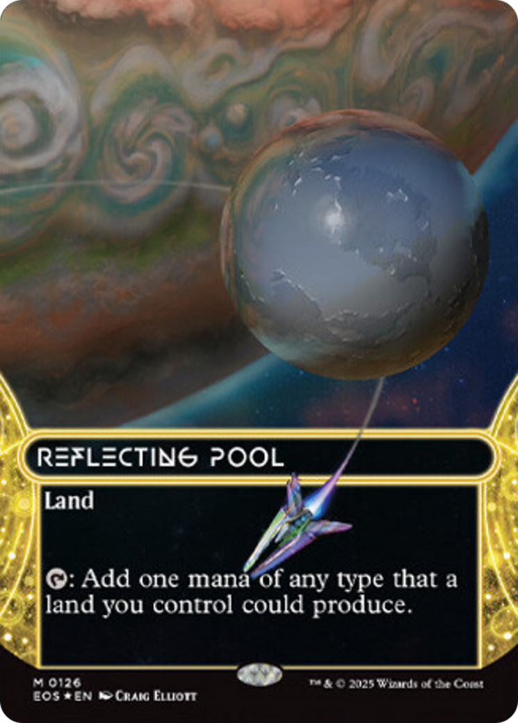 Reflecting Pool (0126) (Borderless) (Galaxy Foil) [Edge of Eternities: Stellar Sights] | Eastridge Sports Cards & Games
