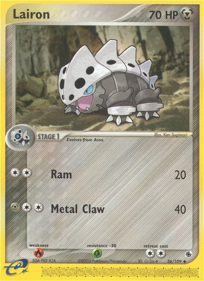 Lairon (36/109) [EX: Ruby & Sapphire] | Eastridge Sports Cards & Games