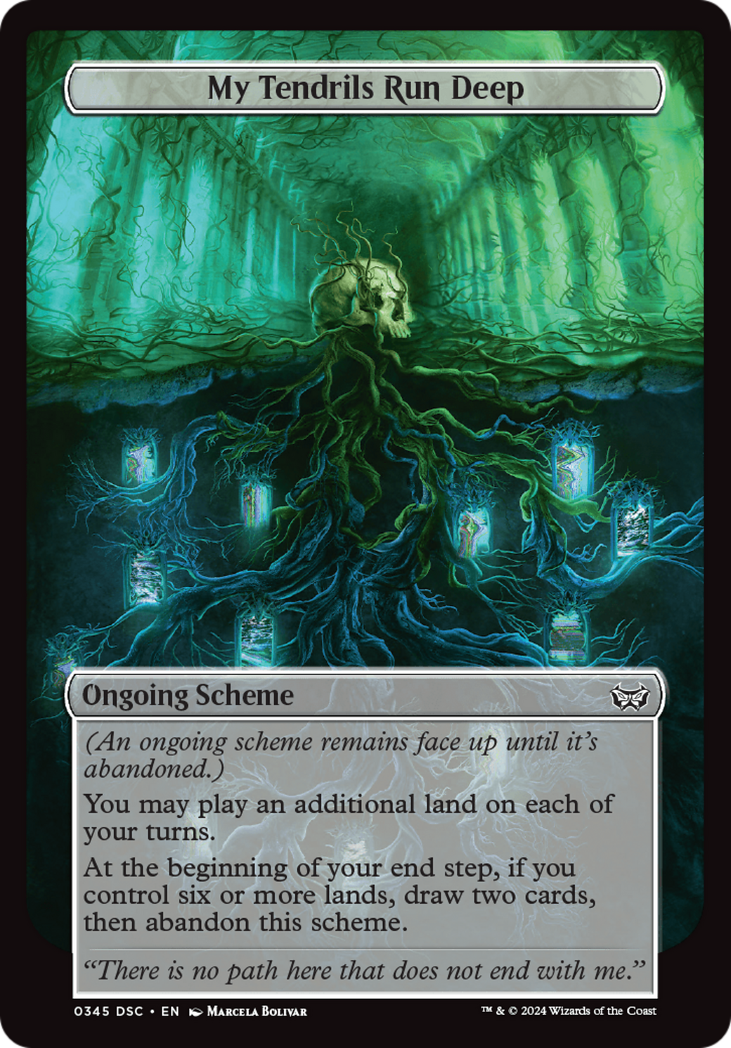 My Tendrils Run Deep (Full Art) [Duskmourn: Archenemy] | Eastridge Sports Cards & Games