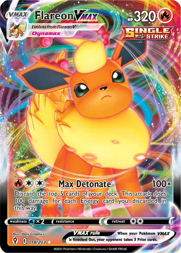 Flareon VMAX (018/203) [Sword & Shield: Evolving Skies] | Eastridge Sports Cards & Games