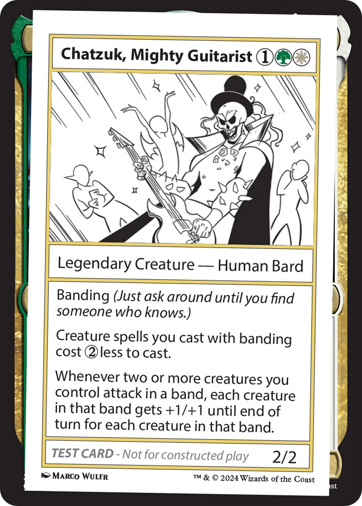 Chatzuk, Mighty Guitarist [Mystery Booster 2 Playtest Cards] | Eastridge Sports Cards & Games