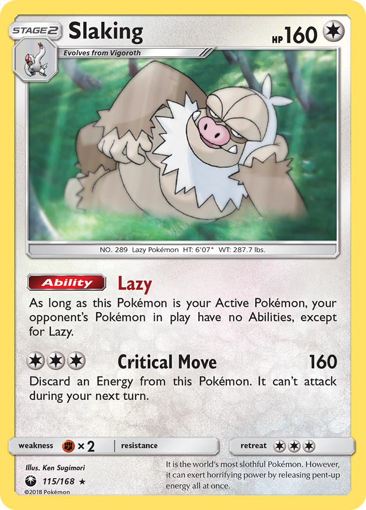 Slaking (115/168) [Sun & Moon: Celestial Storm] | Eastridge Sports Cards & Games