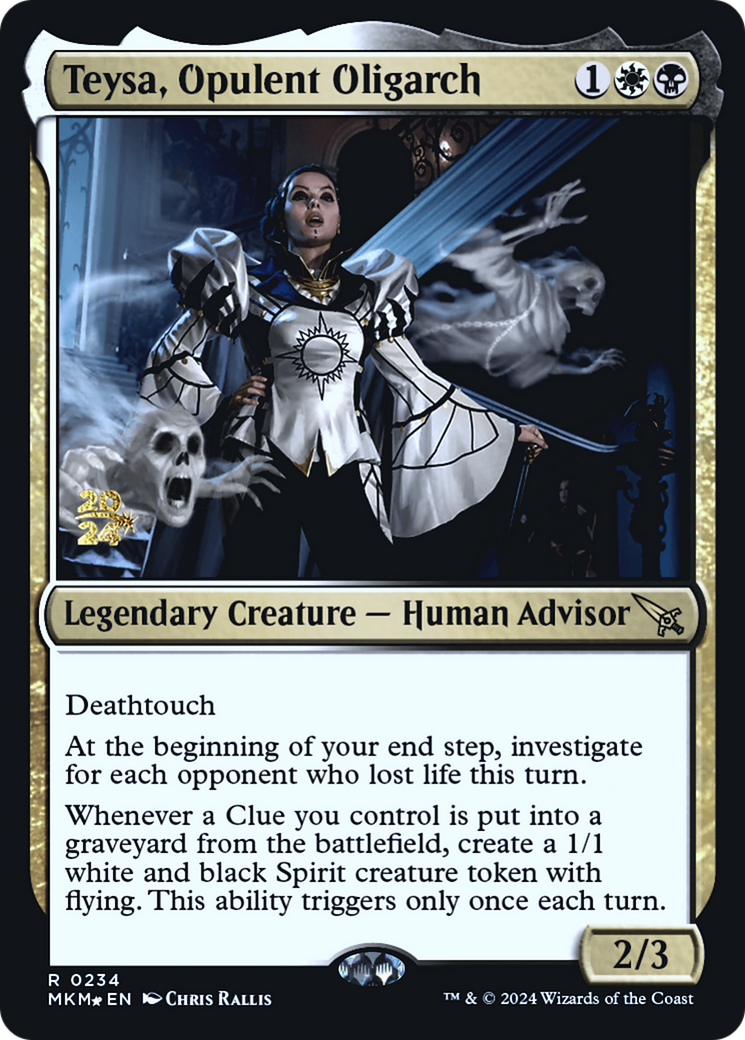 Teysa, Opulent Oligarch [Murders at Karlov Manor Prerelease Promos] | Eastridge Sports Cards & Games