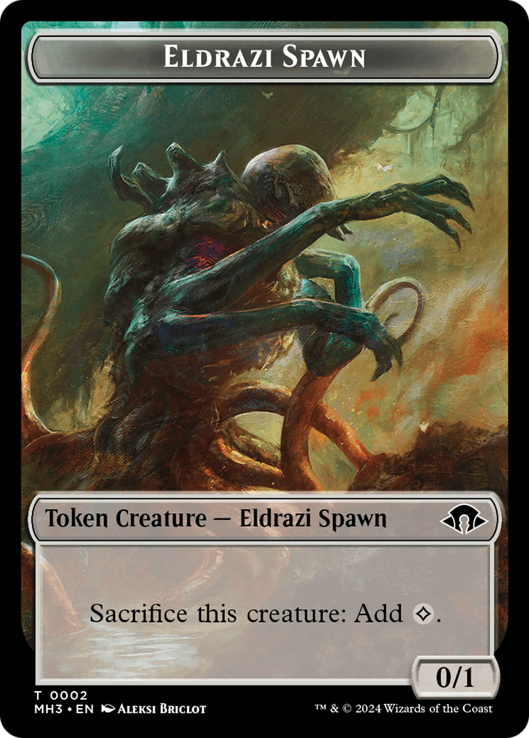Eldrazi Spawn // Whale Double-Sided Token [Modern Horizons 3 Tokens] | Eastridge Sports Cards & Games