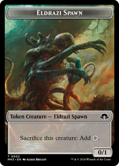 Eldrazi Spawn // Fish Double-Sided Token [Modern Horizons 3 Tokens] | Eastridge Sports Cards & Games