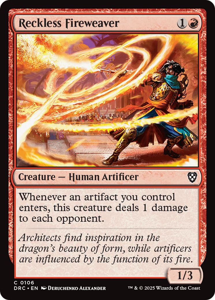 Reckless Fireweaver [Aetherdrift Commander] | Eastridge Sports Cards & Games