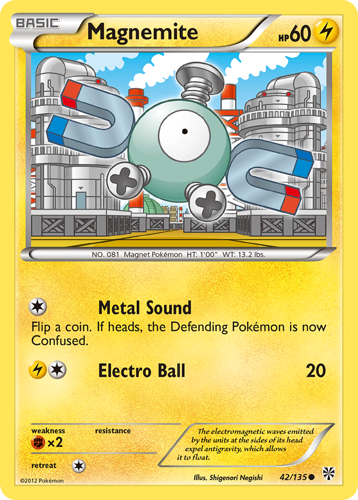 Magnemite (42/135) [Black & White: Plasma Storm] | Eastridge Sports Cards & Games