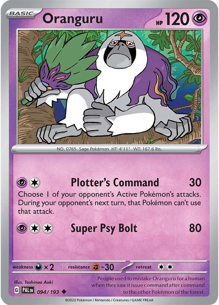 Oranguru (094/193) [Scarlet & Violet: Paldea Evolved] | Eastridge Sports Cards & Games