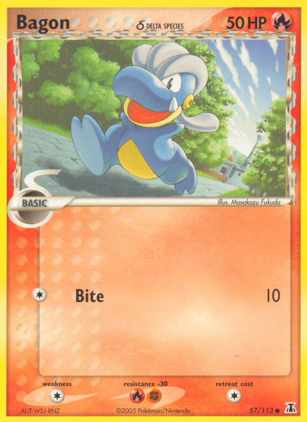Bagon (57/113) (Delta Species) [EX: Delta Species] | Eastridge Sports Cards & Games