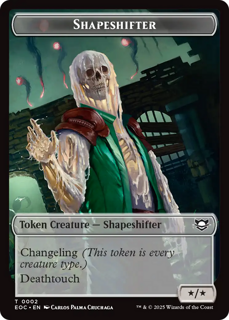 Shapeshifter // Golem (0013) Double-Sided Token [Edge of Eternities Commander Tokens] | Eastridge Sports Cards & Games