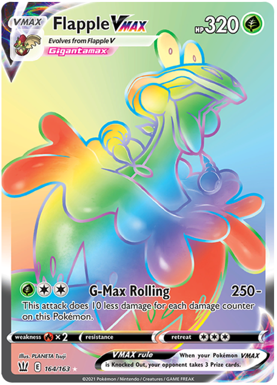 Flapple VMAX (164/163) [Sword & Shield: Battle Styles] | Eastridge Sports Cards & Games