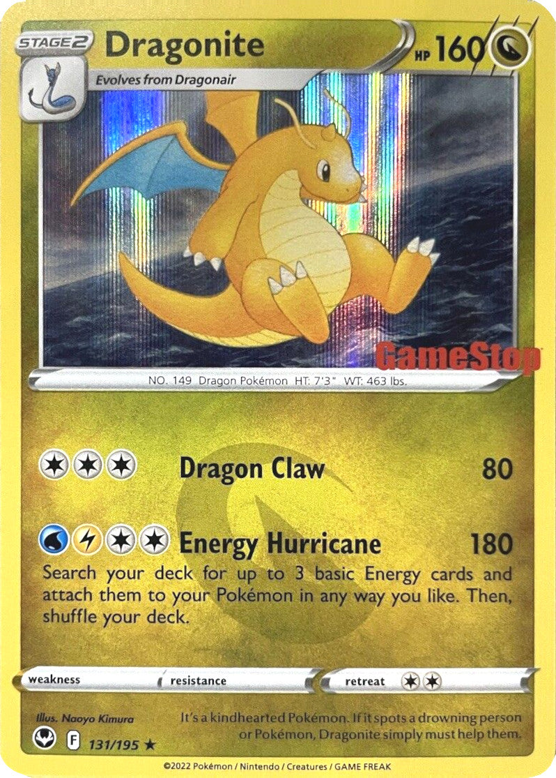 Dragonite (131/195) (GameStop Exclusive) [Sword & Shield: Silver Tempest] | Eastridge Sports Cards & Games