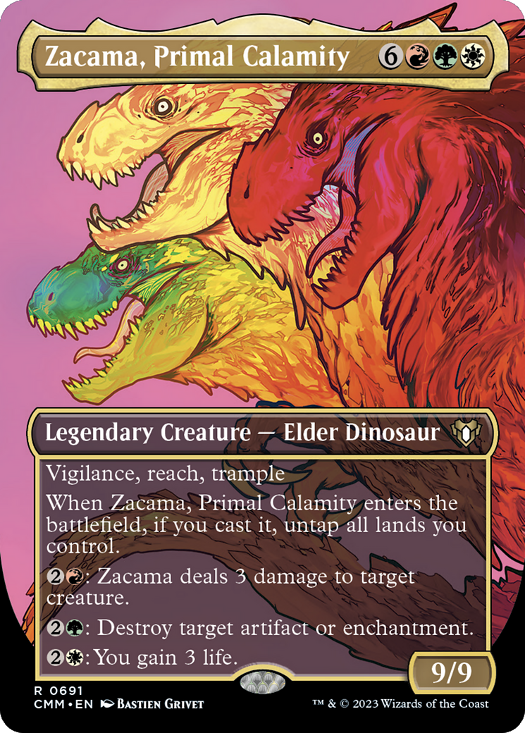 Zacama, Primal Calamity (Borderless Profile) [Commander Masters] | Eastridge Sports Cards & Games