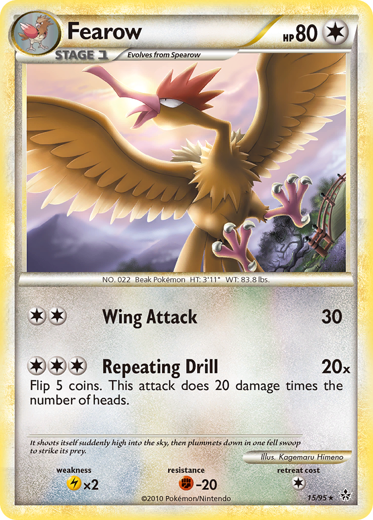 Fearow (15/95) [HeartGold & SoulSilver: Unleashed] | Eastridge Sports Cards & Games