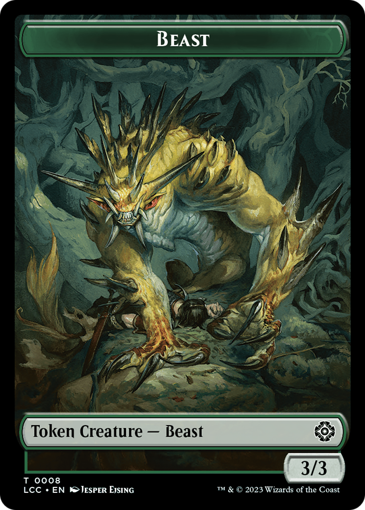 Beast // Merfolk (0003) Double-Sided Token [The Lost Caverns of Ixalan Commander Tokens] | Eastridge Sports Cards & Games