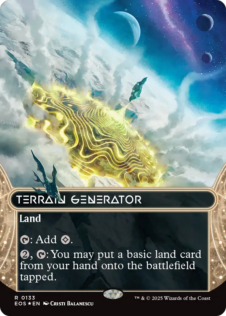 Terrain Generator (0133) (Borderless) (Galaxy Foil) [Edge of Eternities: Stellar Sights] | Eastridge Sports Cards & Games