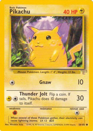 Pikachu (58/102) (E3 Stamped Promo) [Miscellaneous Cards] | Eastridge Sports Cards & Games