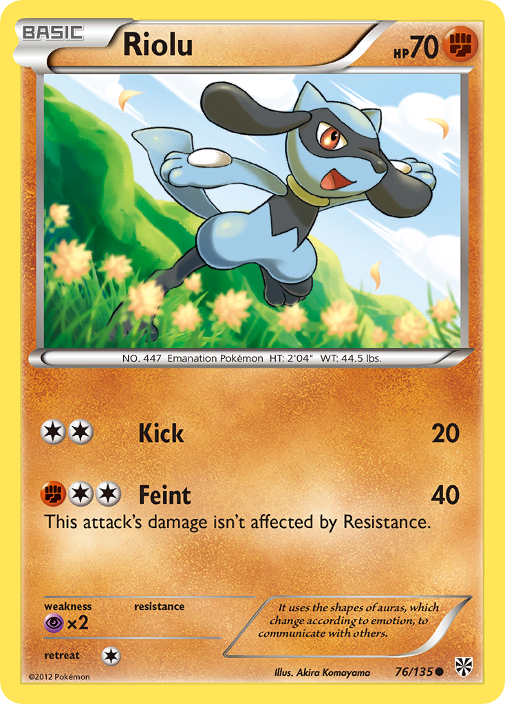 Riolu (76/135) [Black & White: Plasma Storm] | Eastridge Sports Cards & Games