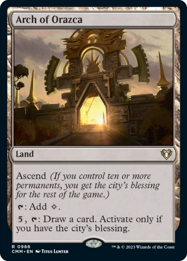 Arch of Orazca [Commander Masters] | Eastridge Sports Cards & Games