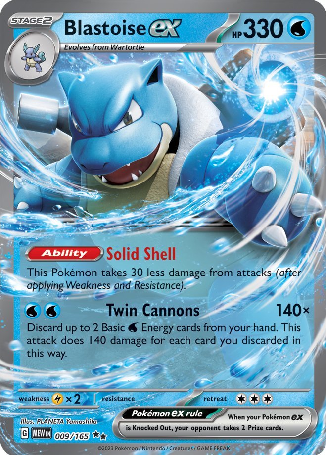 Blastoise ex (009/165) [Scarlet & Violet: 151] | Eastridge Sports Cards & Games