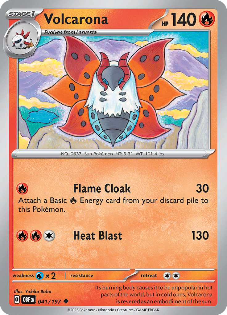 Volcarona (041/197) [Scarlet & Violet: Obsidian Flames] | Eastridge Sports Cards & Games