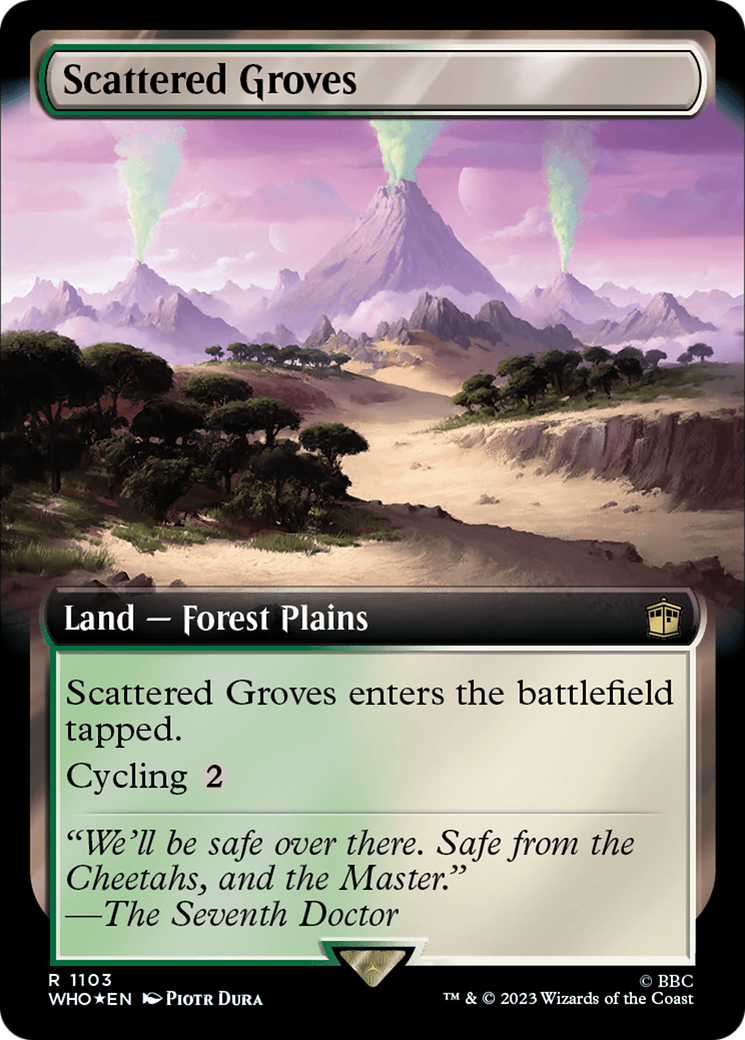 Scattered Groves (Extended Art) (Surge Foil) [Doctor Who] | Eastridge Sports Cards & Games