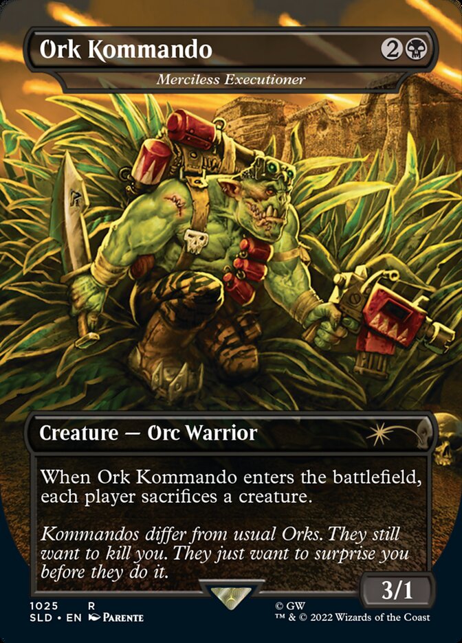 Ork Kommando - Merciless Executioner (Borderless) [Secret Lair Drop Series] | Eastridge Sports Cards & Games