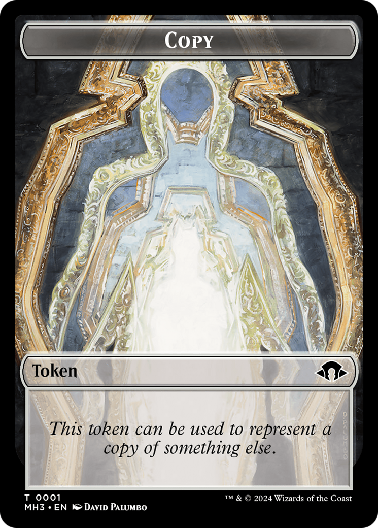 Shapeshifter (0004) (Ripple Foil) // Copy Double-Sided Token [Modern Horizons 3 Commander Tokens] | Eastridge Sports Cards & Games