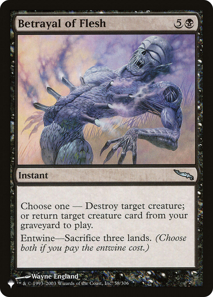 Betrayal of Flesh [The List] | Eastridge Sports Cards & Games
