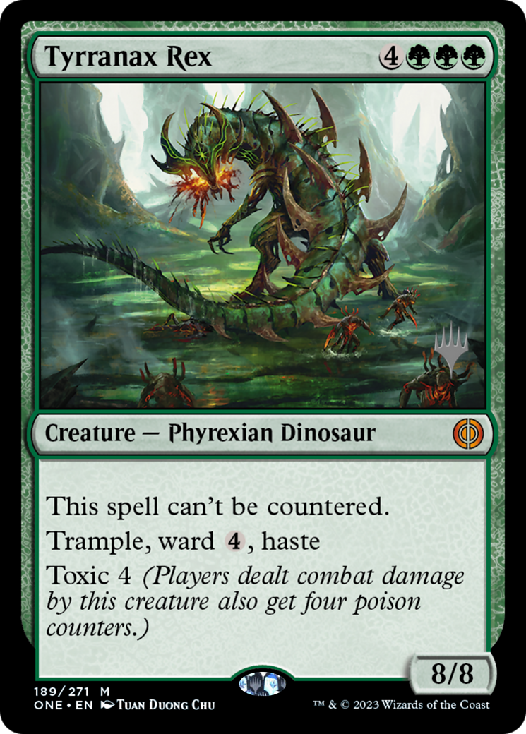 Tyrranax Rex (Promo Pack) [Phyrexia: All Will Be One Promos] | Eastridge Sports Cards & Games