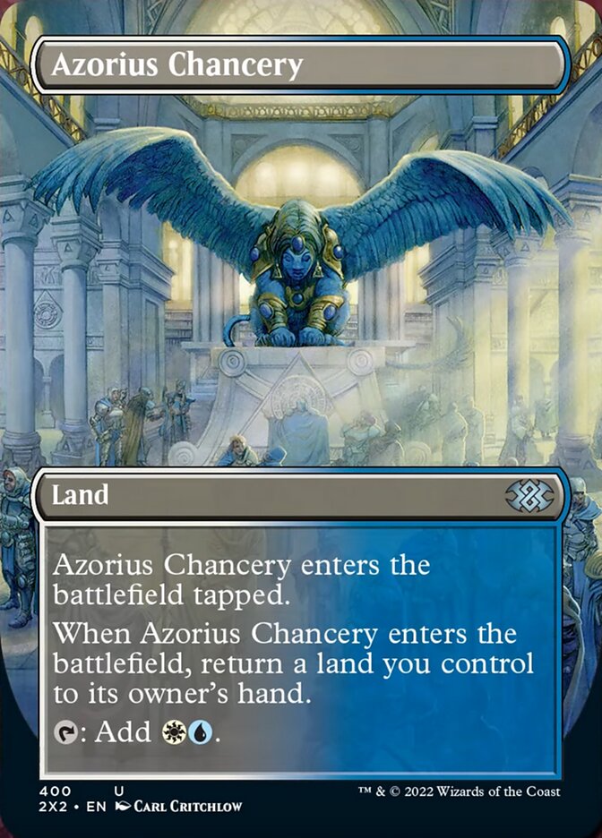 Azorius Chancery (Borderless Alternate Art) [Double Masters 2022] | Eastridge Sports Cards & Games