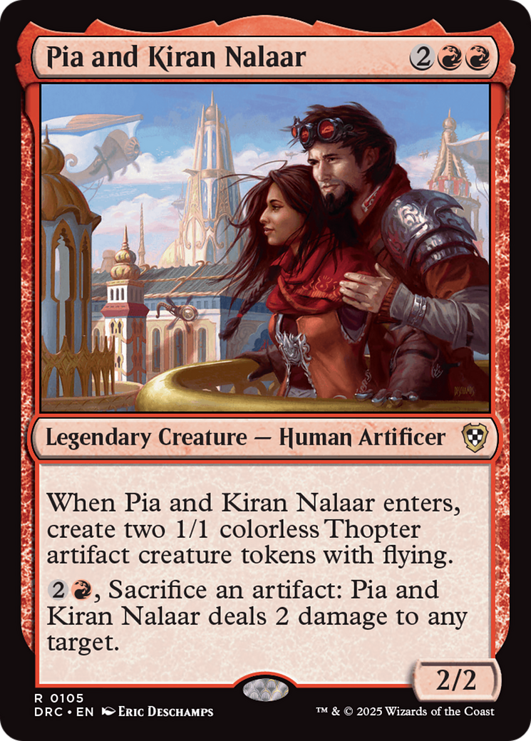 Pia and Kiran Nalaar [Aetherdrift Commander] | Eastridge Sports Cards & Games