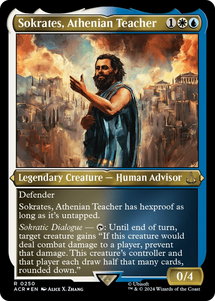 Sokrates, Athenian Teacher (Foil Etched) [Assassin's Creed] | Eastridge Sports Cards & Games