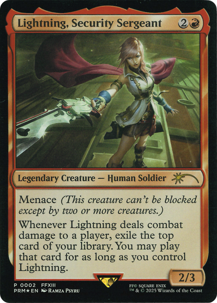 Lightning, Security Sergeant (Costco Bundle) [FINAL FANTASY Promos] | Eastridge Sports Cards & Games