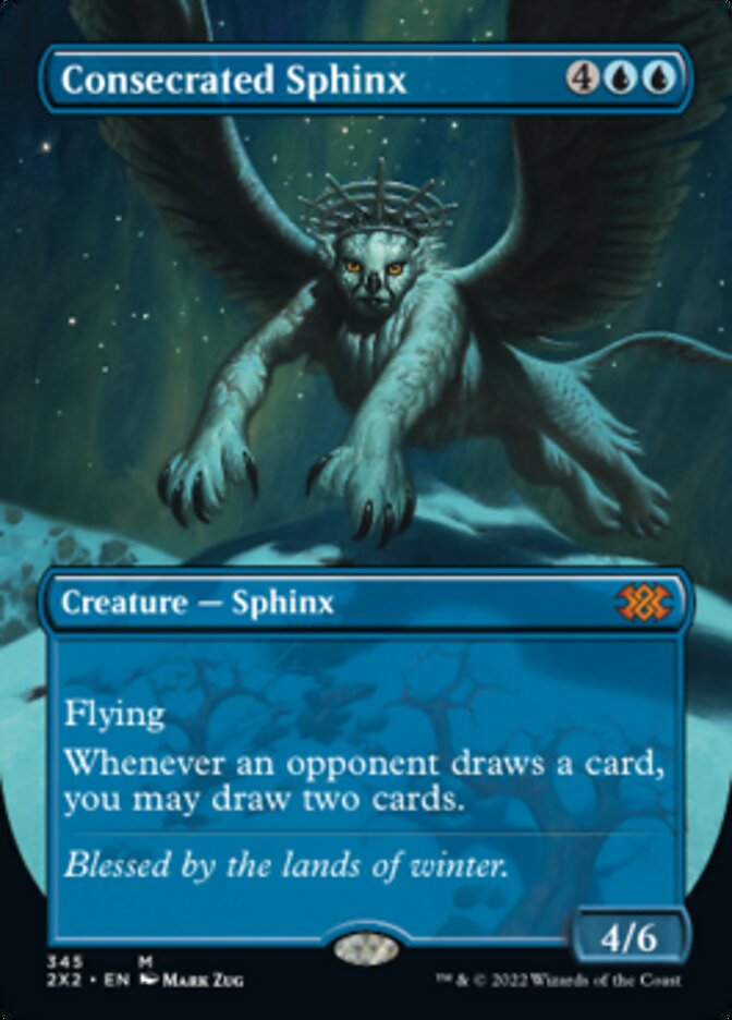 Consecrated Sphinx (Borderless Alternate Art) [Double Masters 2022] | Eastridge Sports Cards & Games