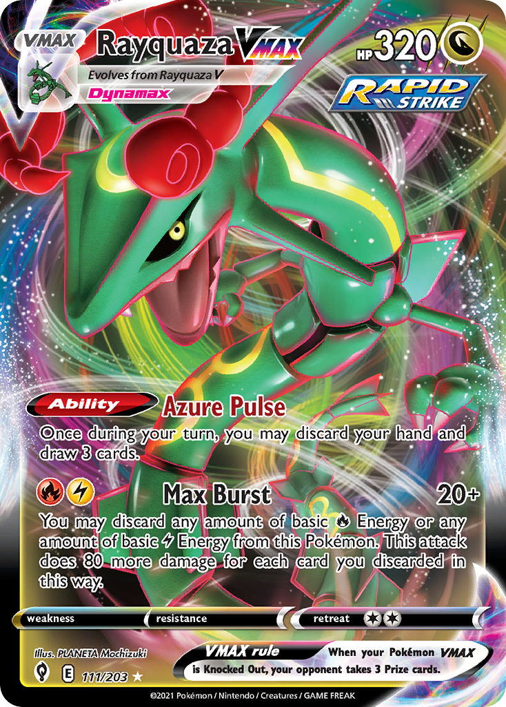 Rayquaza VMAX (111/203) (Jumbo Card) [Sword & Shield: Evolving Skies] | Eastridge Sports Cards & Games