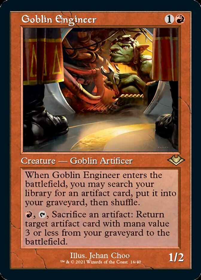 Goblin Engineer (Retro Foil Etched) [Modern Horizons] | Eastridge Sports Cards & Games