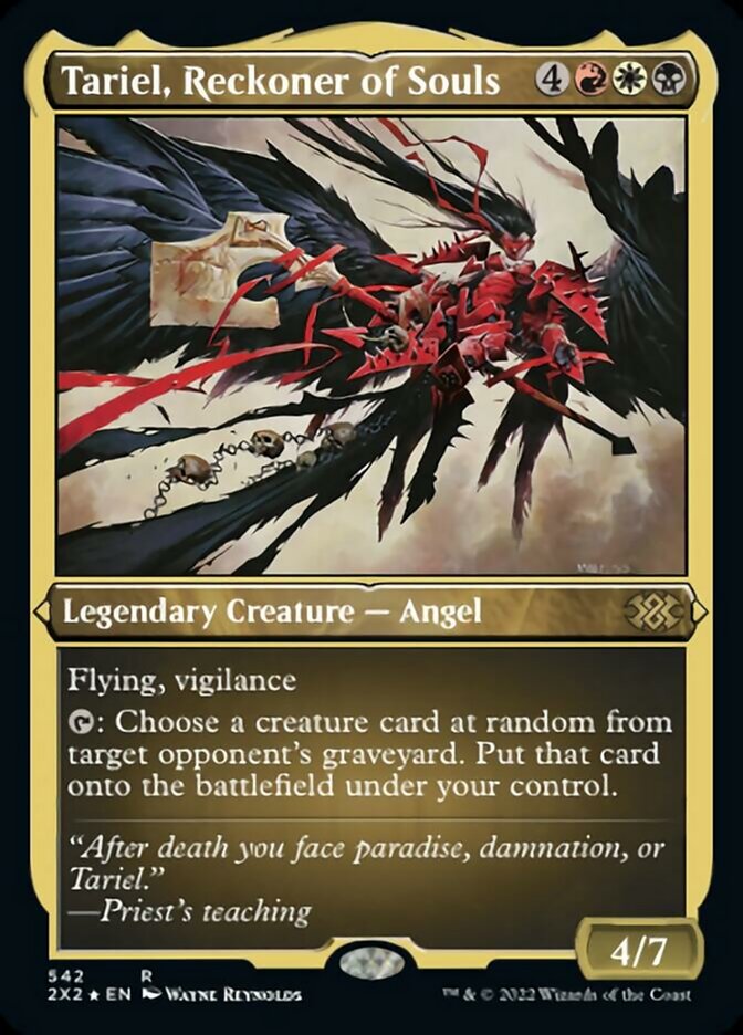 Tariel, Reckoner of Souls (Foil Etched) [Double Masters 2022] | Eastridge Sports Cards & Games