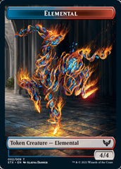 Elemental // Fractal Double-Sided Token [Strixhaven: School of Mages Tokens] | Eastridge Sports Cards & Games