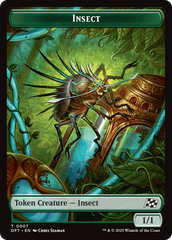 Insect // Elephant Double-Sided Token [Aetherdrift Tokens] | Eastridge Sports Cards & Games